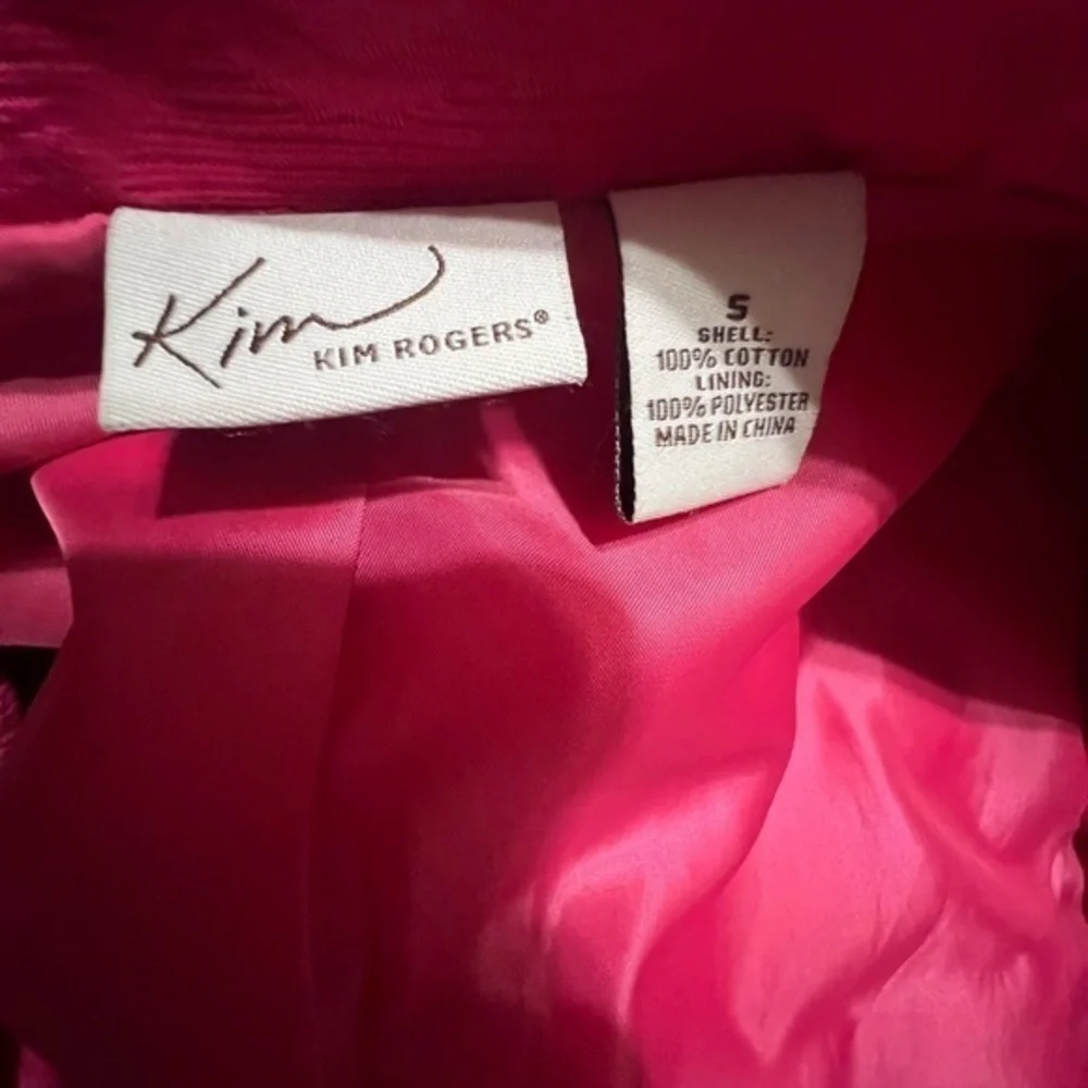 KIM ROGERS Womens Hot Pink‎ Jacket Small - Picture 4 of 4